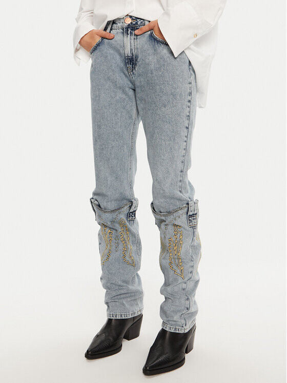 Джинсы прямого кроя One Teaspoon, синий
Джинсы прямого кроя One Teaspoon, синий