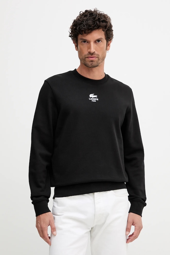 Хлопковая толстовка Lacoste, черный
Хлопковая толстовка Lacoste, черный