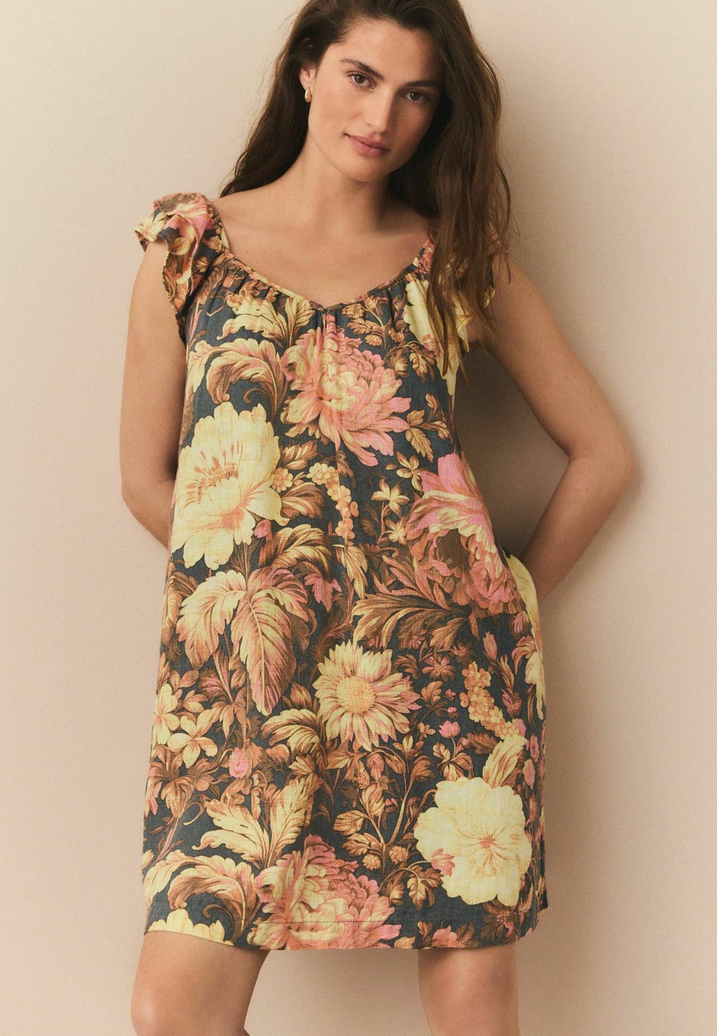 Повседневное платье PETITE FIT - RUFFLE SLEEVE Next, синий
Повседневное платье PETITE FIT - RUFFLE SLEEVE Next, синий