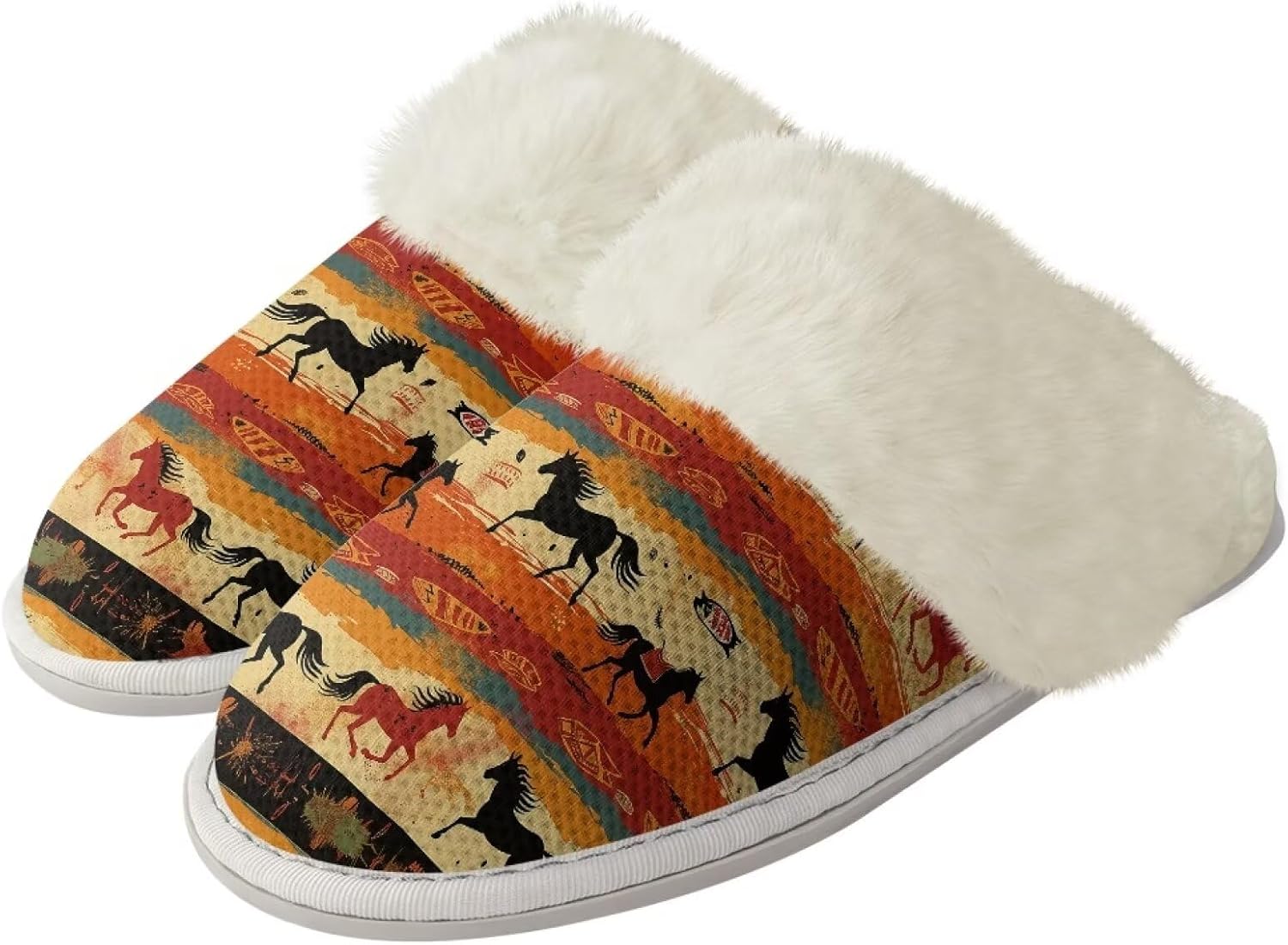 Тапочки Watdotory для женщин и мужчин, удобные, легкие, зимние, теплые домашние тапочки унисекс, с нескользящей плюшевой подошвой, для ванной, отеля и дома, с резиновой подошвой, Aztec Western Horse
Тапочки Watdotory для женщин и мужчин, удобные, легкие, зимние, теплые домашние тапочки унисекс, с нескользящей плюшевой подошвой, для ванной, отеля и дома, с резиновой подошвой, Aztec Western Horse