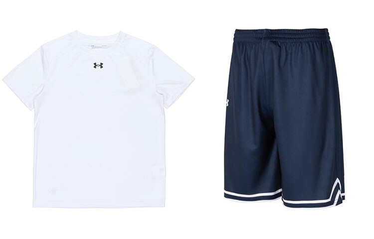 Повседневный спортивный мужской комплект: белая футболка и черные шорты Under Armour, черный
Повседневный спортивный мужской комплект: белая футболка и черные шорты Under Armour, черный