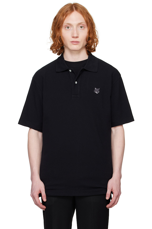 Удобная поло с вышитой головой лисы Bold fox Maison Kitsuné, черный
Удобная поло с вышитой головой лисы Bold fox Maison Kitsuné, черный
