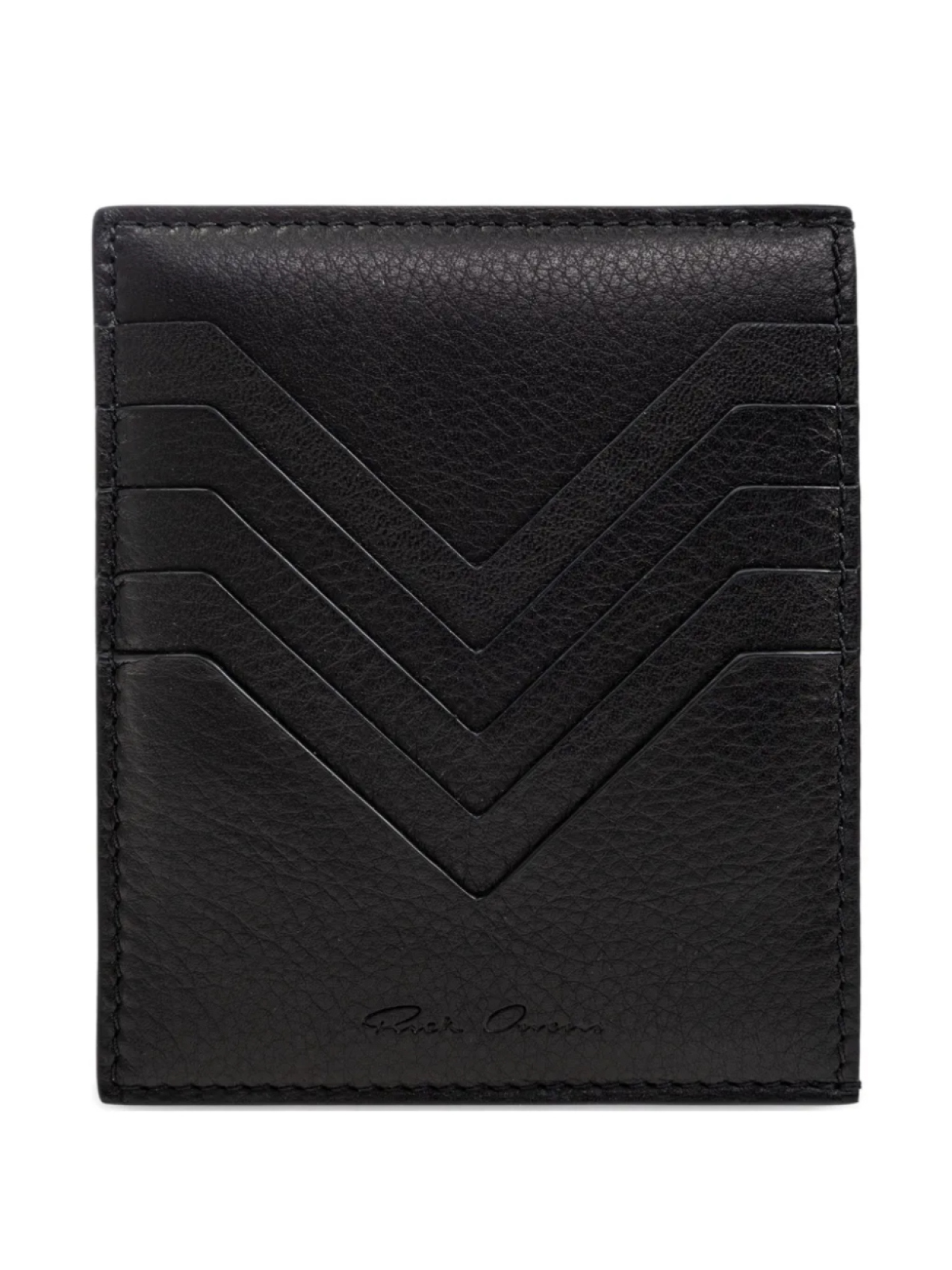 Кожаный держатель карт Rick Owens с шевронным узором, черный
Кожаный держатель карт Rick Owens с шевронным узором, черный