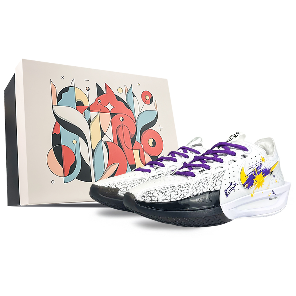 Nike Найк Эйр Зум Джи Ти Кат 3 амортизирующие износостойкие низкие баскетбольные кроссовки унисекс белый фиолетовый, цвет White Purple
Nike Найк Эйр Зум Джи Ти Кат 3 амортизирующие износостойкие низкие баскетбольные кроссовки унисекс белый фиолетовый, цвет White Purple