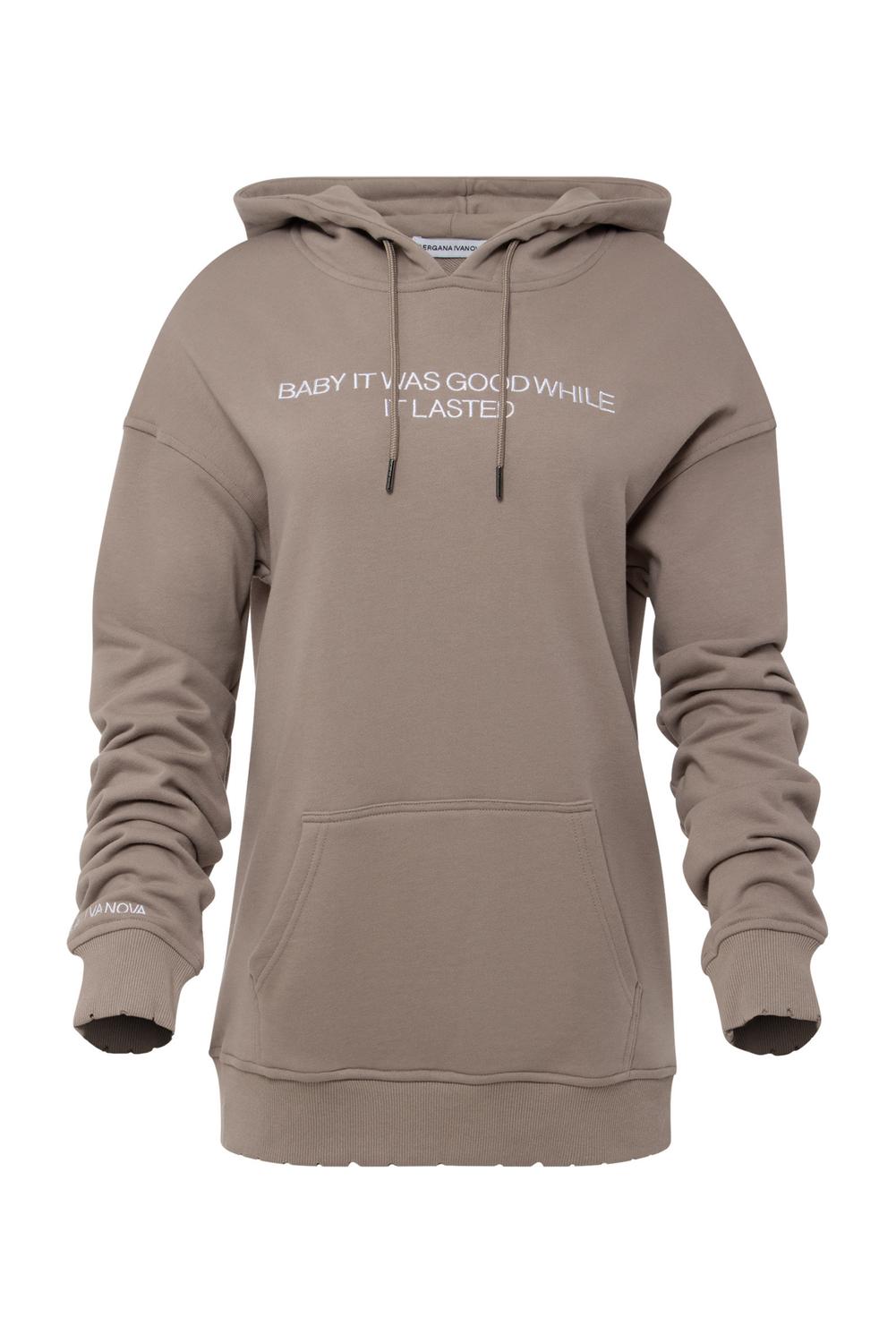 Женская толстовка с капюшоном для малышей в цвете «загар» Gergana Ivanova, цвет tan
Женская толстовка с капюшоном для малышей в цвете «загар» Gergana Ivanova, цвет tan