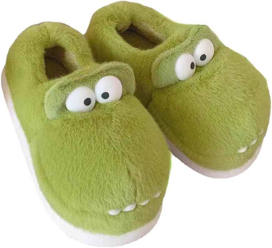 Мягкие сланцы с динозаврами для пар, кавайные забавные тапочки для женщин и мужчин, милые домашние тапочки, теплые зимние пушистые домашние тапочки Plonme, зеленый
Мягкие сланцы с динозаврами для пар, кавайные забавные тапочки для женщин и мужчин, милые домашние тапочки, теплые зимние пушистые домашние тапочки Plonme, зеленый
