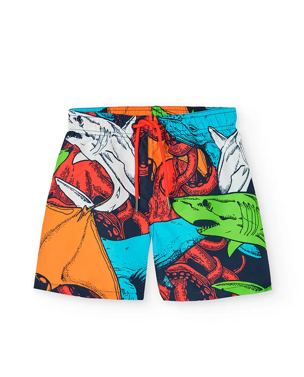 Купальник для мальчиков с принтом и кулиской Boboli, многоцветный
Купальник для мальчиков с принтом и кулиской Boboli, многоцветный