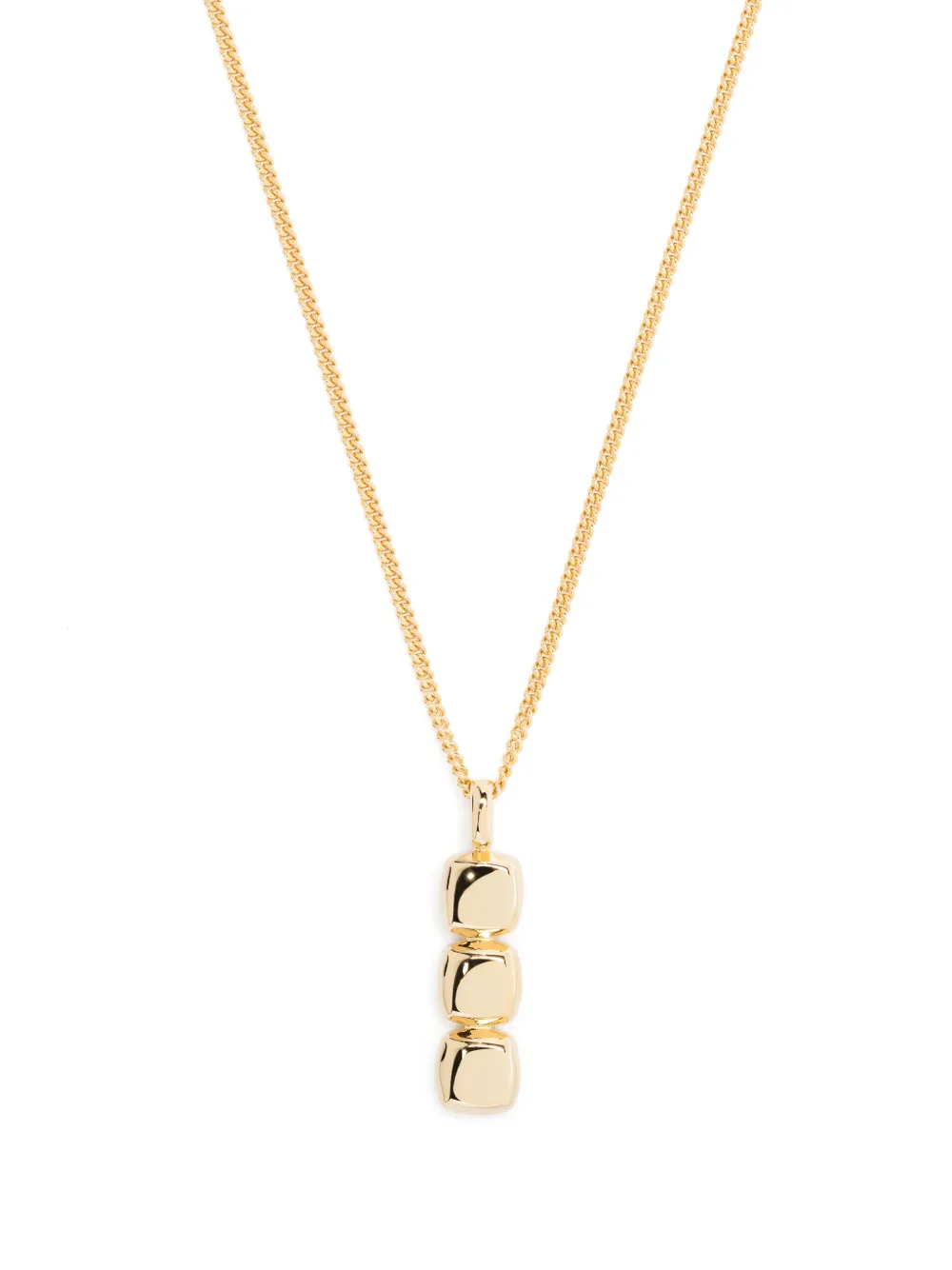 Миниатюрное ожерелье с подвеской-подушкой Tom Wood, золотой
Миниатюрное ожерелье с подвеской-подушкой Tom Wood, золотой
