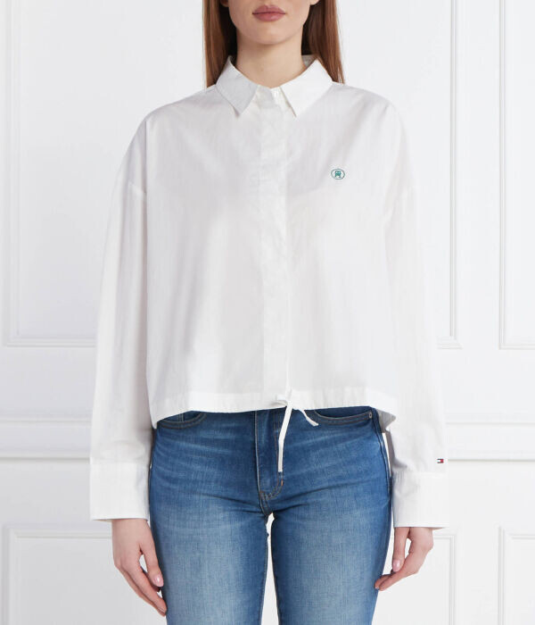 Рубашка-блузон Tommy Hilfiger SMD на завязках, белый
Рубашка-блузон Tommy Hilfiger SMD на завязках, белый