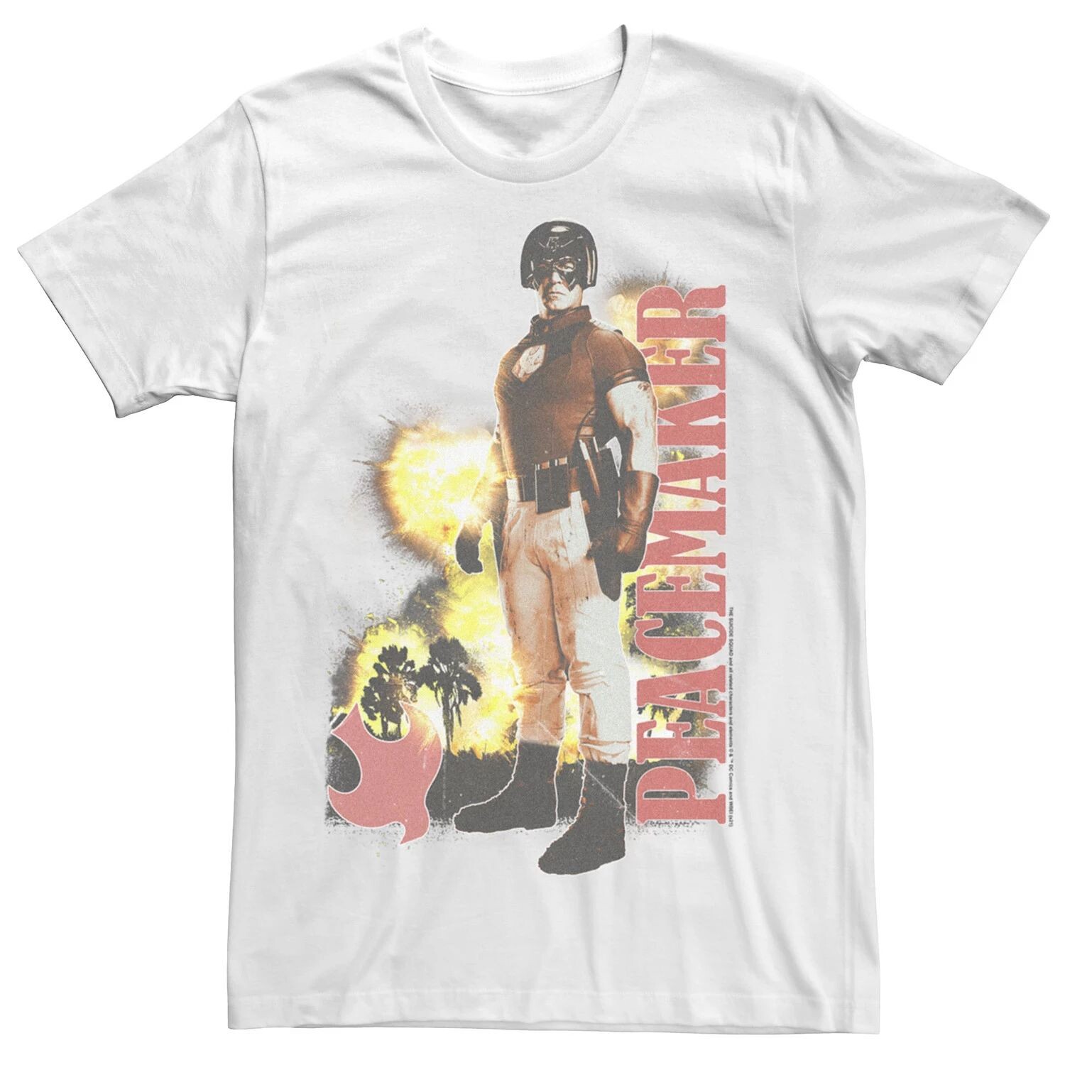 Мужская футболка с логотипом The Suicide Squad Peacemaker Explosion Licensed Character 
Мужская футболка с логотипом The Suicide Squad Peacemaker Explosion Licensed Character