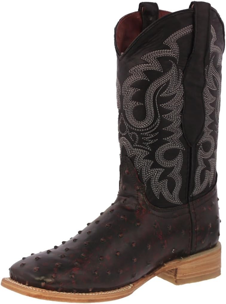 Мужские ковбойские сапоги Texas Legacy черного цвета с кожей вишни и принтом перьев страуса
Мужские ковбойские сапоги Texas Legacy черного цвета с кожей вишни и принтом перьев страуса