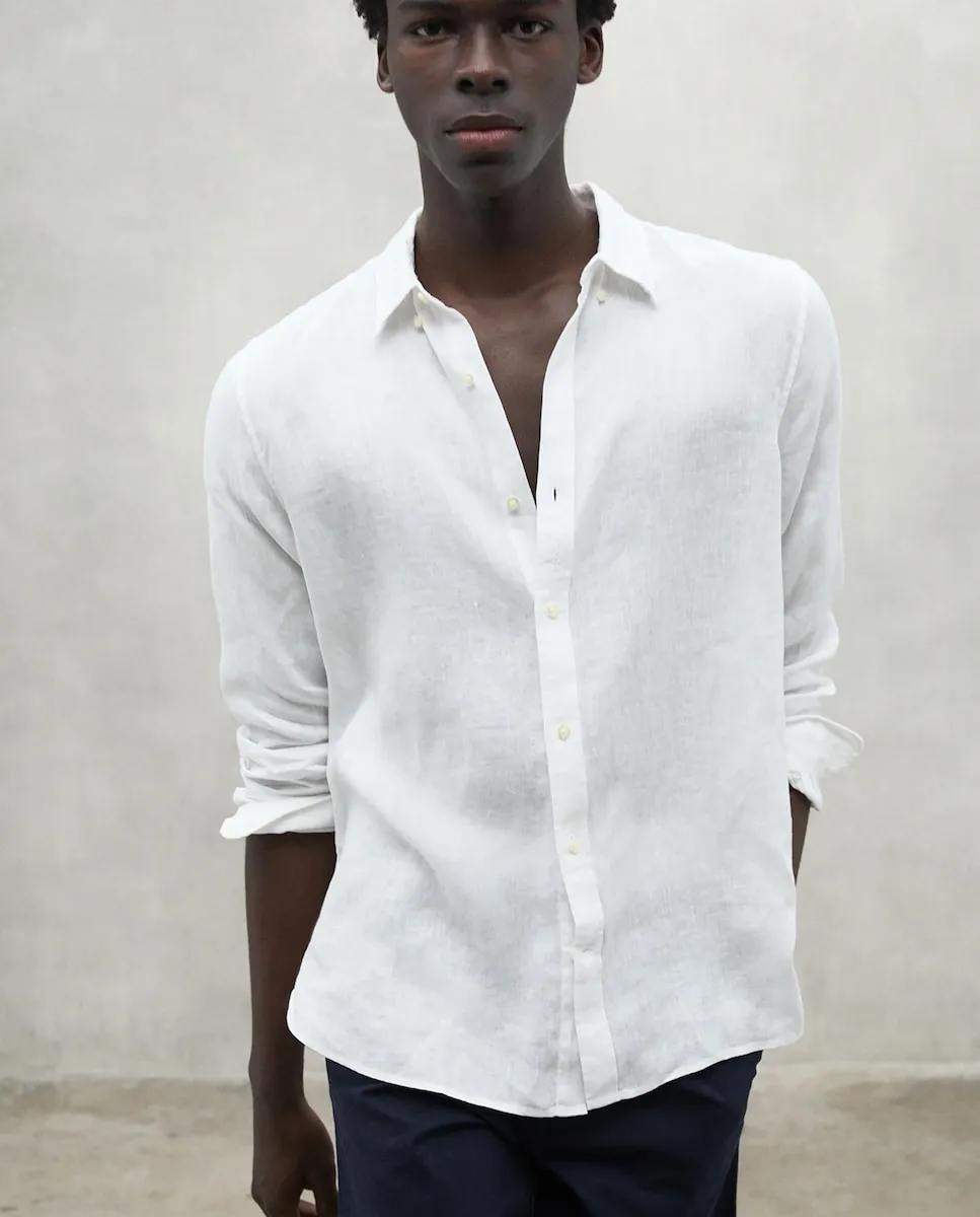 Простая мужская рубашка с длинным рукавом Ecoalf, белый
Простая мужская рубашка с длинным рукавом Ecoalf, белый