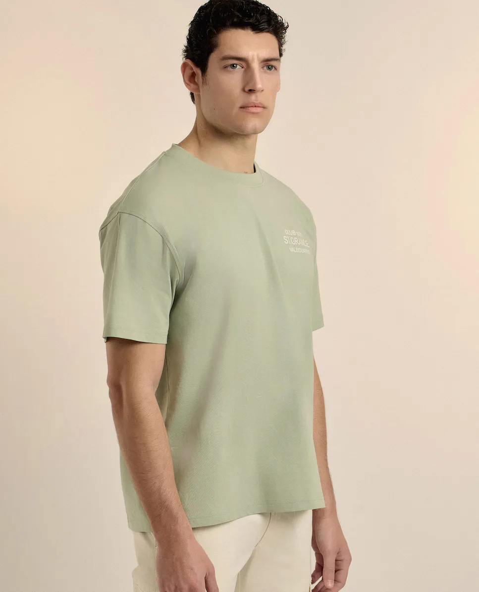 Мужская футболка с коротким рукавом и принтом Valecuatro, бирюзовый
Мужская футболка с коротким рукавом и принтом Valecuatro, бирюзовый