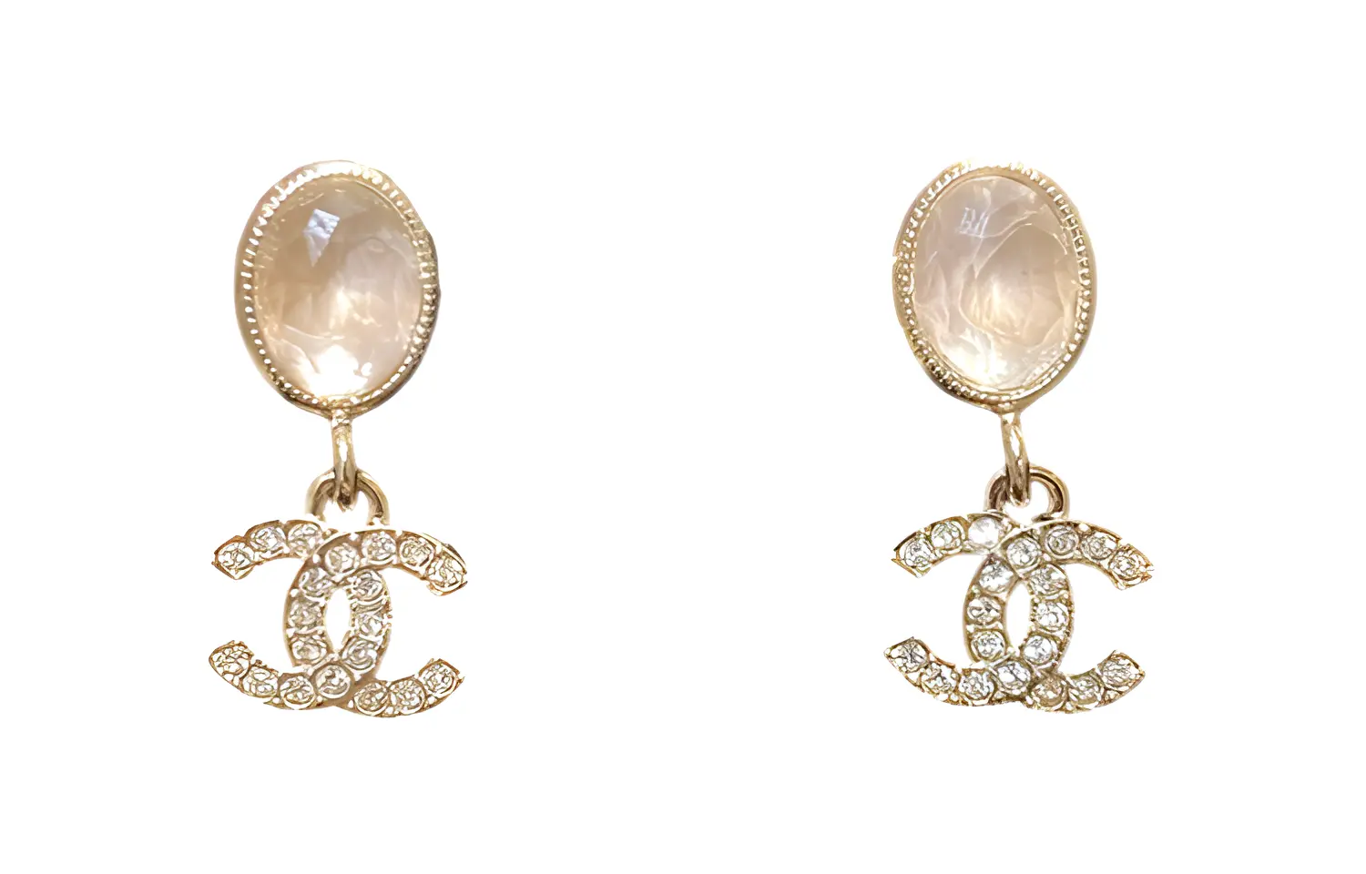 Золотые серьги Double C с камнями и стразами CHANEL
Золотые серьги Double C с камнями и стразами CHANEL