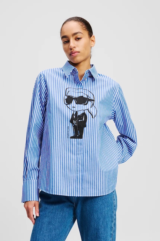 Хлопковая рубашка IKON Karl Lagerfeld, синий
Хлопковая рубашка IKON Karl Lagerfeld, синий