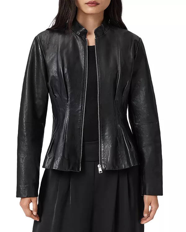 Кожаная куртка Кло Allsaints, черный
Кожаная куртка Кло Allsaints, черный