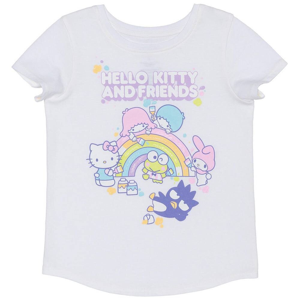 Футболка Jumping Beans Hello Kitty & Friends для девочек 4–12 лет с блестящим рисунком радуги, белый
Футболка Jumping Beans Hello Kitty & Friends для девочек 4–12 лет с блестящим рисунком радуги, белый