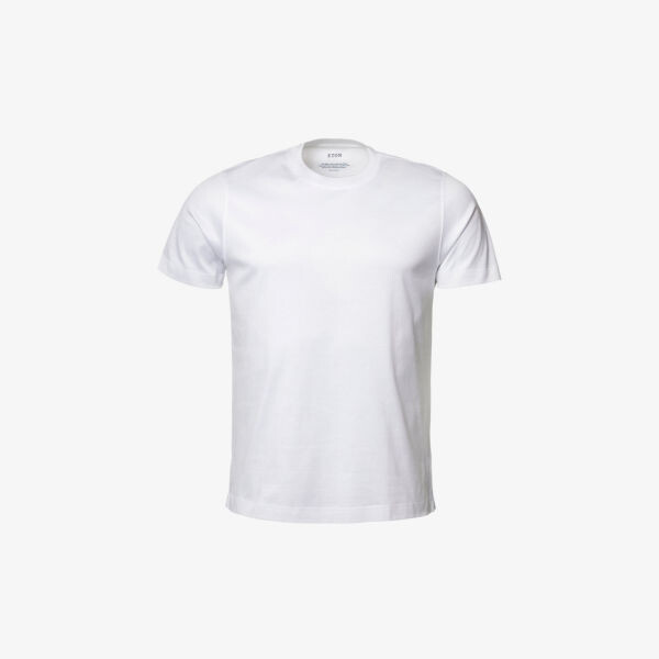 Футболка узкого кроя из хлопкового джерси Eton, белый
Футболка узкого кроя из хлопкового джерси Eton, белый