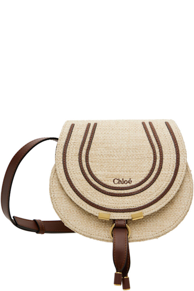 Бежевая маленькая сумка-седло Marcie Chloé
Бежевая маленькая сумка-седло Marcie Chloé