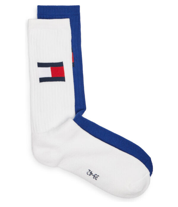 Носки женские Tommy Jeans высокие с логотипом бренда 2 пары, белый/синий
Носки женские Tommy Jeans высокие с логотипом бренда 2 пары, белый/синий