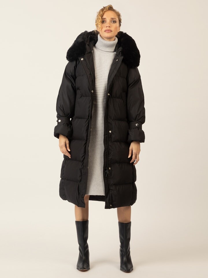 Пуховик APART Wintermantel, черный
Пуховик APART Wintermantel, черный