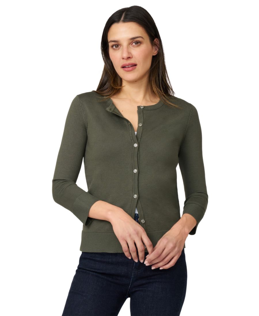 Женский кардиган с круглым вырезом и застежкой на пуговицы, размеры PXS-XL Melissa Paige, Olive
Женский кардиган с круглым вырезом и застежкой на пуговицы, размеры PXS-XL Melissa Paige, Olive