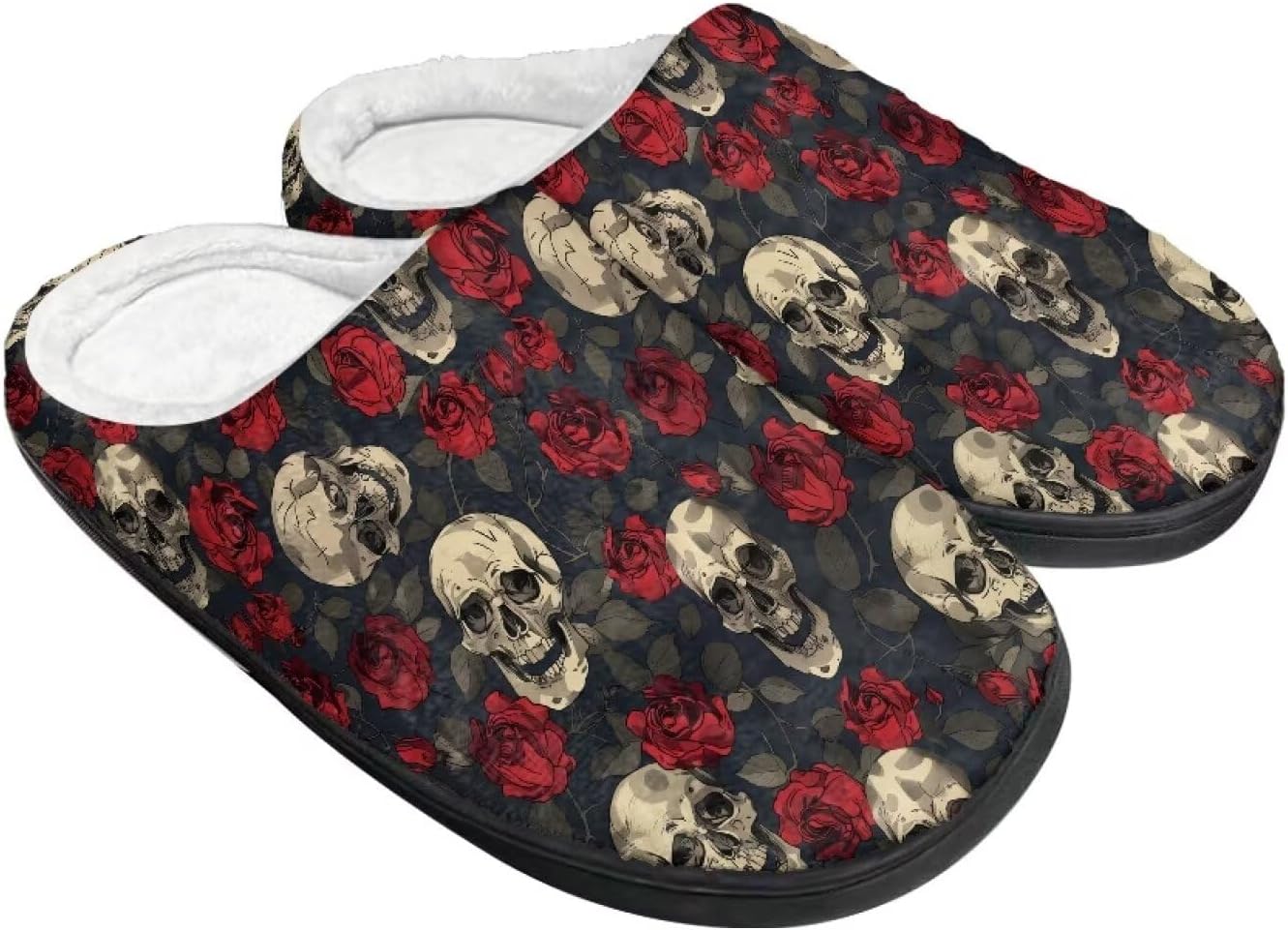Домашние тапочки на Хэллоуин из хлопка для женщин и мужчин, праздничные тапочки для дома, мягкие и теплые тапочки для спальни Buxolandt, Halloween Skull Rose
Домашние тапочки на Хэллоуин из хлопка для женщин и мужчин, праздничные тапочки для дома, мягкие и теплые тапочки для спальни Buxolandt, Halloween Skull Rose