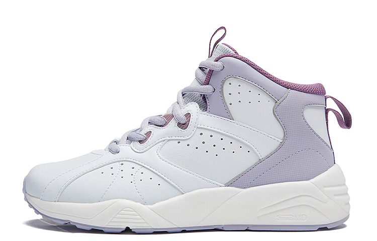 361° Кроссовки баскетбольные женские QU!KFOAM Game Ready модные противоскользящие амортизирующие высокие бело-фиолетовые
361° Кроссовки баскетбольные женские QU!KFOAM Game Ready модные противоскользящие амортизирующие высокие бело-фиолетовые