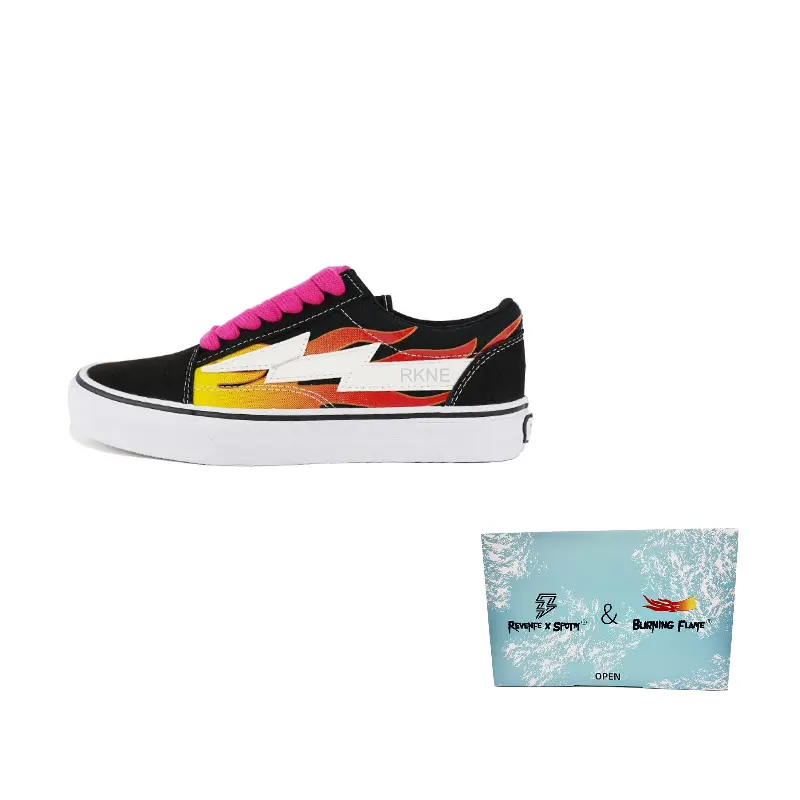 BURNING FLAME REVENFE X SPOTM Износостойкие и легкие низкие кеды на плоской подошве унисекс - Пламенный черный, цвет Flame Black
BURNING FLAME REVENFE X SPOTM Износостойкие и легкие низкие кеды на плоской подошве унисекс - Пламенный черный, цвет Flame Black