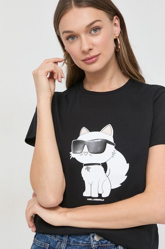 Хлопковая футболка Karl Lagerfeld, черный
Хлопковая футболка Karl Lagerfeld, черный