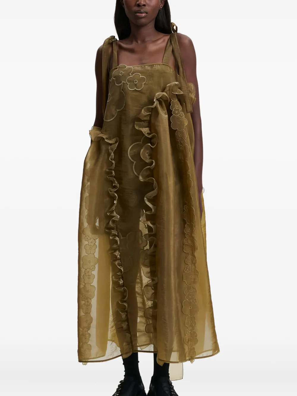 Длинное платье Oswald с цветочной вышивкой Cecilie Bahnsen, зеленый
Длинное платье Oswald с цветочной вышивкой Cecilie Bahnsen, зеленый