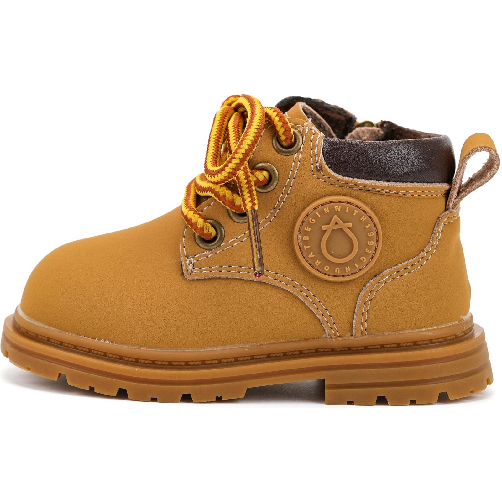 Противоскользящие термосапоги с антиударным эффектом, детские, среднего размера, верблюжьего цвета, для детей от 3 до 7 лет QINUOSHU, коричневый