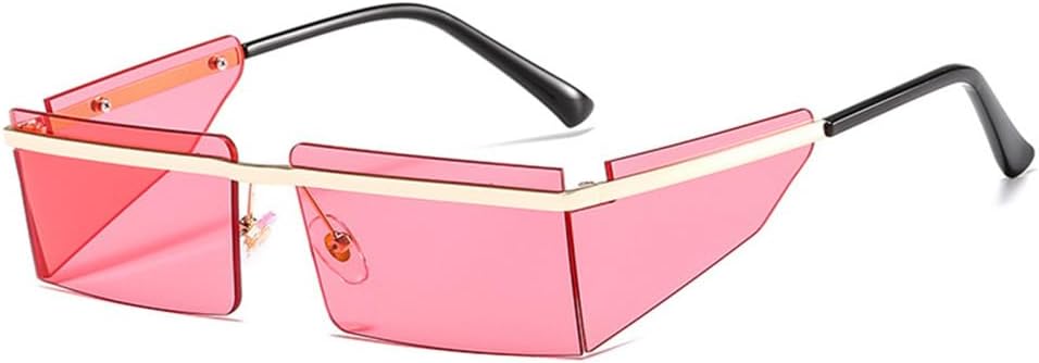 LVTFCO Маленькие солнцезащитные очки без оправы для женщин, модные панк-очки, мужские очки в стиле ретро, прямоугольные очки для женщин, защита от УФ-излучения UV40, Gold-red
LVTFCO Маленькие солнцезащитные очки без оправы для женщин, модные панк-очки, мужские очки в стиле ретро, прямоугольные очки для женщин, защита от УФ-излучения UV40, Gold-red