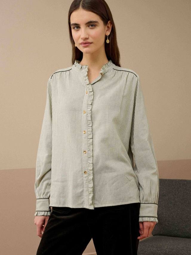 Рубашка с отделкой в оборку из мягкого хлопка в клетку Brora, Ivory/Mallard
Рубашка с отделкой в оборку из мягкого хлопка в клетку Brora, Ivory/Mallard