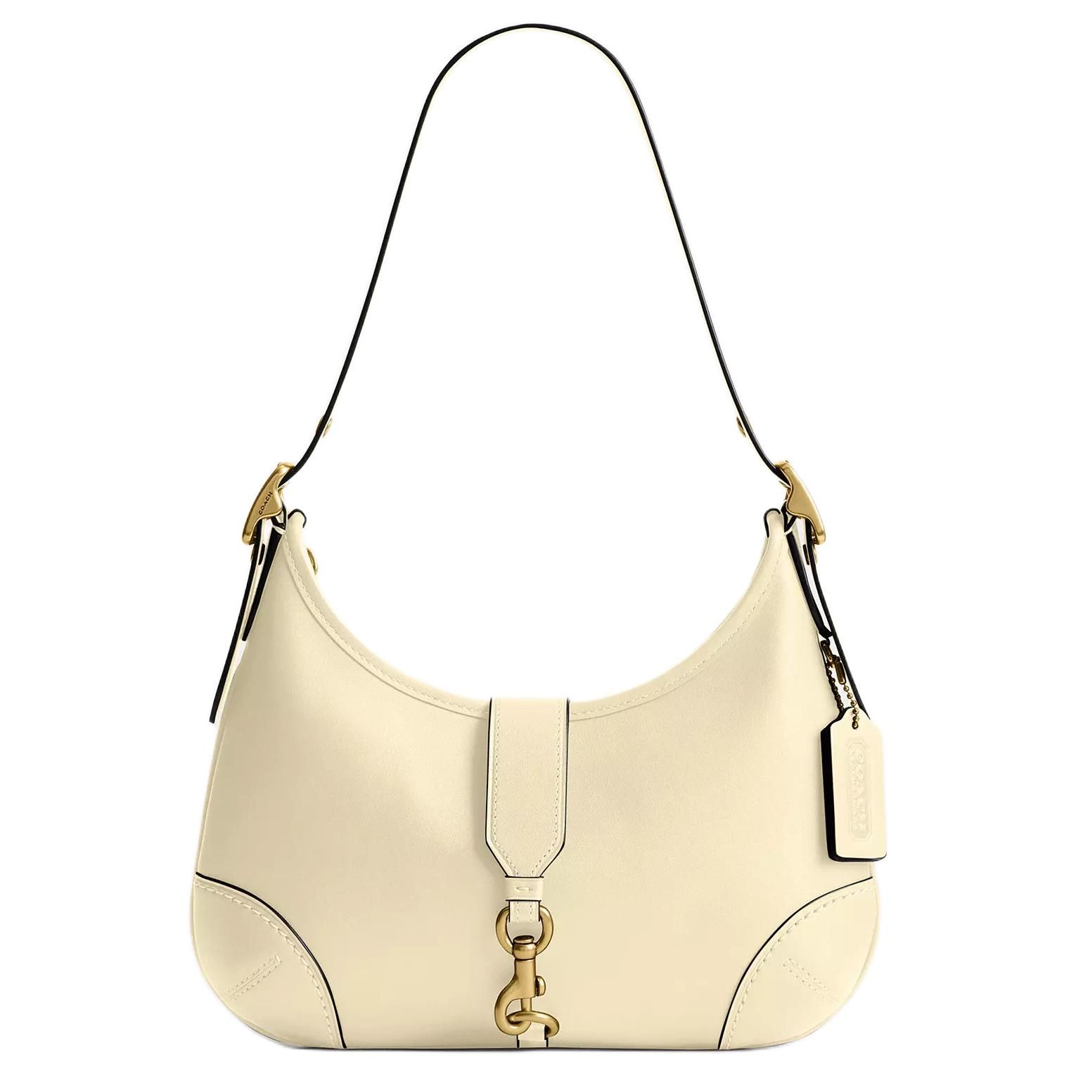 COACH Кожаная сумка хобо через плечо женская желтая
COACH Кожаная сумка хобо через плечо женская желтая