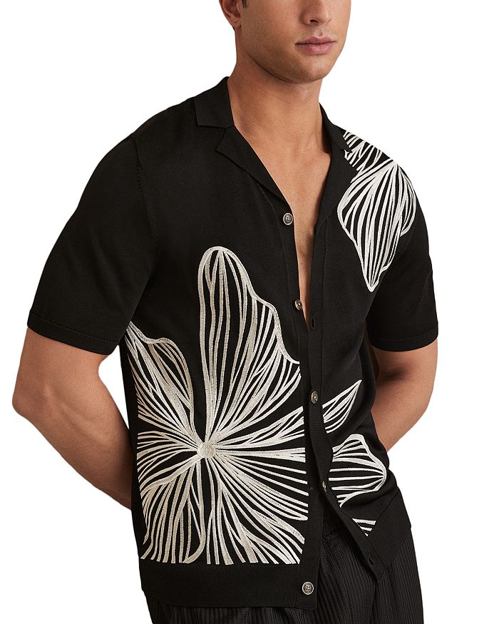 Печатная рубашка с коротким рукавом Camp REISS, черный
Печатная рубашка с коротким рукавом Camp REISS, черный