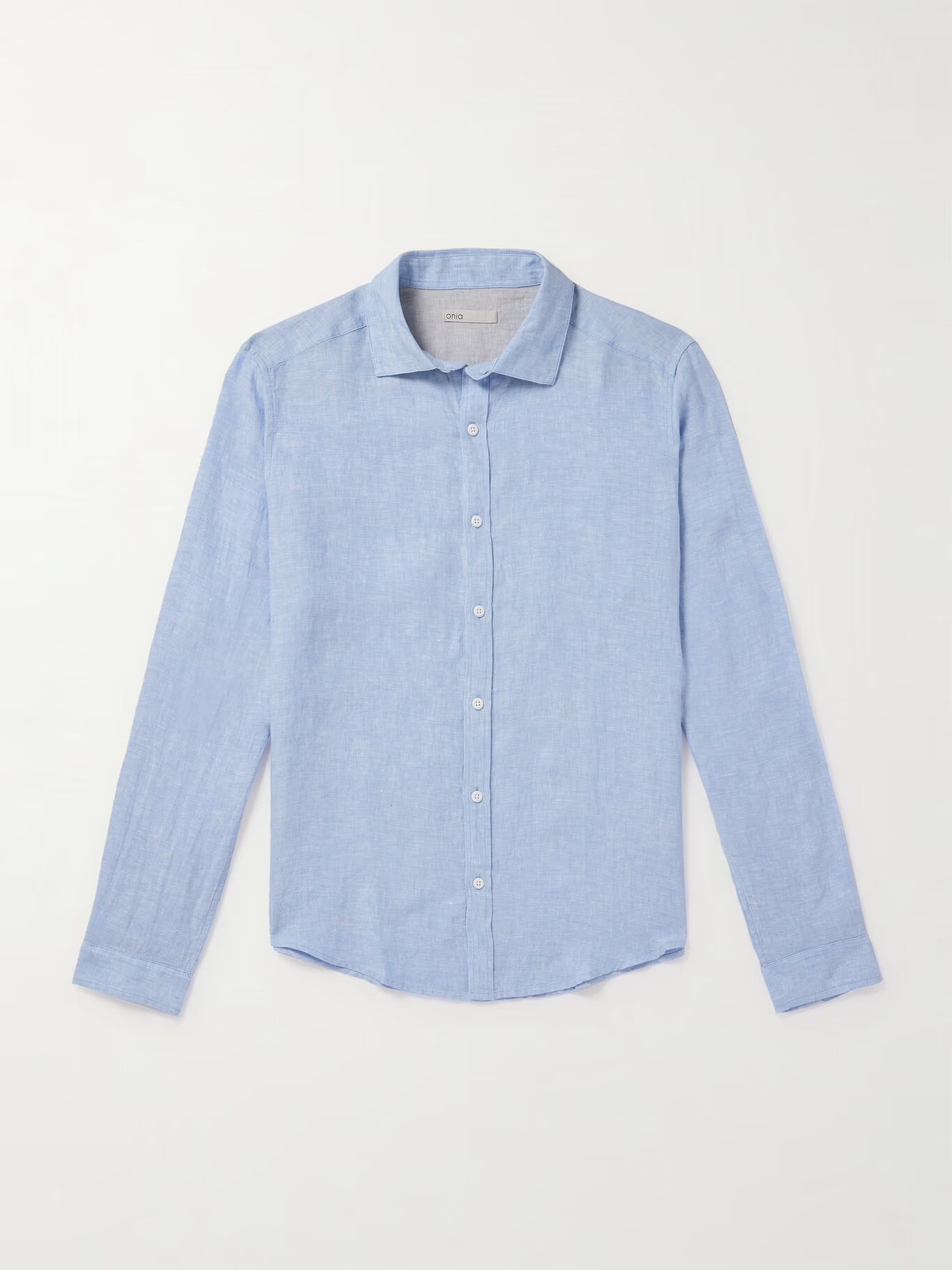 Льняная рубашка с отложным воротником ONIA, синий
Льняная рубашка с отложным воротником ONIA, синий