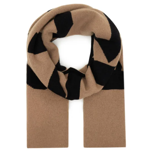 Шерстяной шарф с добавлением кашемира Pinko, коричневый
Шерстяной шарф с добавлением кашемира Pinko, коричневый