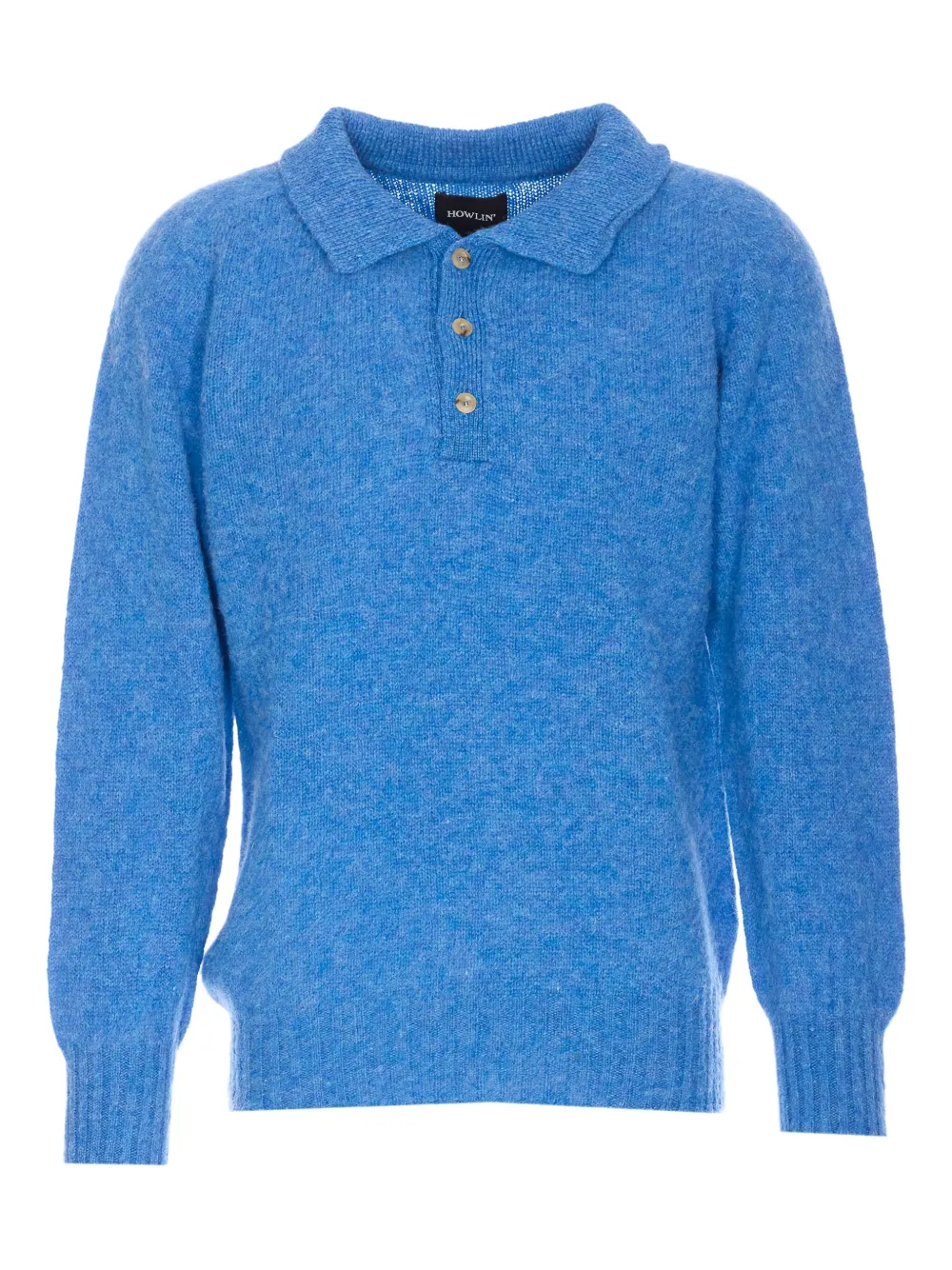 Поло на пуговицах с острым воротником Howlin', синий
Поло на пуговицах с острым воротником Howlin', синий