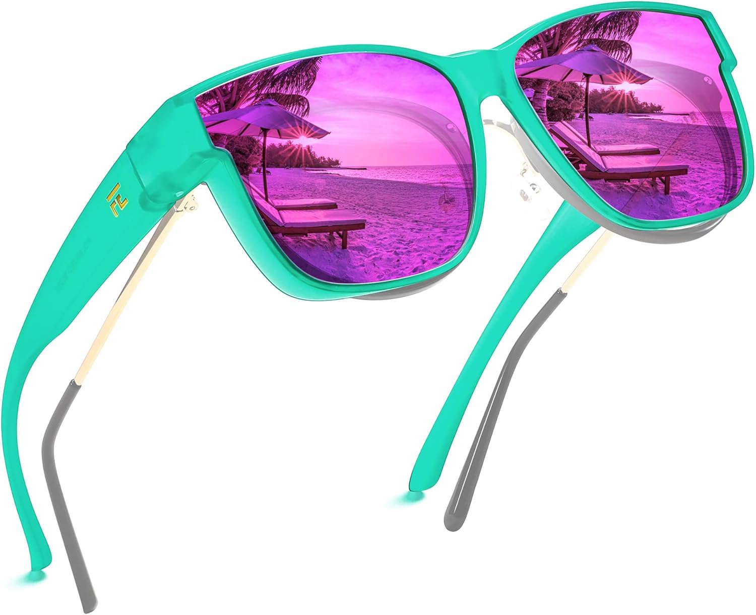 Поляризованные солнцезащитные очки FEISEDY для женщин, надеваемые поверх очков, солнцезащитные очки для вождения с защитой UV400, артикул B0250, Matte Green Frame - Purple Lens
Поляризованные солнцезащитные очки FEISEDY для женщин, надеваемые поверх очков, солнцезащитные очки для вождения с защитой UV400, артикул B0250, Matte Green Frame - Purple Lens