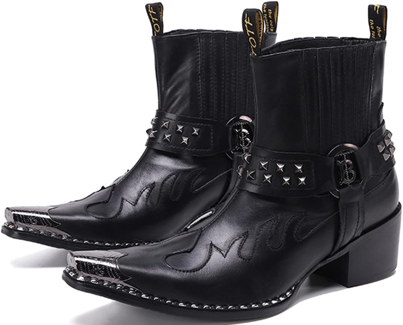 Мужские ковбойские сапоги Santimon из натуральной кожи в западном стиле Chelsea, Средняя посадка с металлическим носком в стиле Wingtips и пряжкой под кожу змеи, Стиль от делового до повседневного для сцены и неоновых вечеринок, черный
Мужские ковбойские сапоги Santimon из натуральной кожи в западном стиле Chelsea, Средняя посадка с металлическим носком в стиле Wingtips и пряжкой под кожу змеи, Стиль от делового до повседневного для сцены и неоновых вечеринок, черный