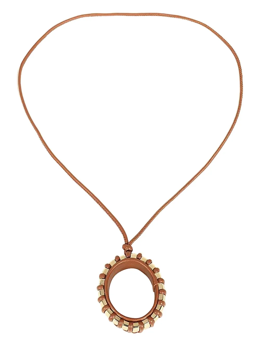 Ожерелье с подвеской из кожи золотистого оттенка MAX MARA, коричневый
Ожерелье с подвеской из кожи золотистого оттенка MAX MARA, коричневый