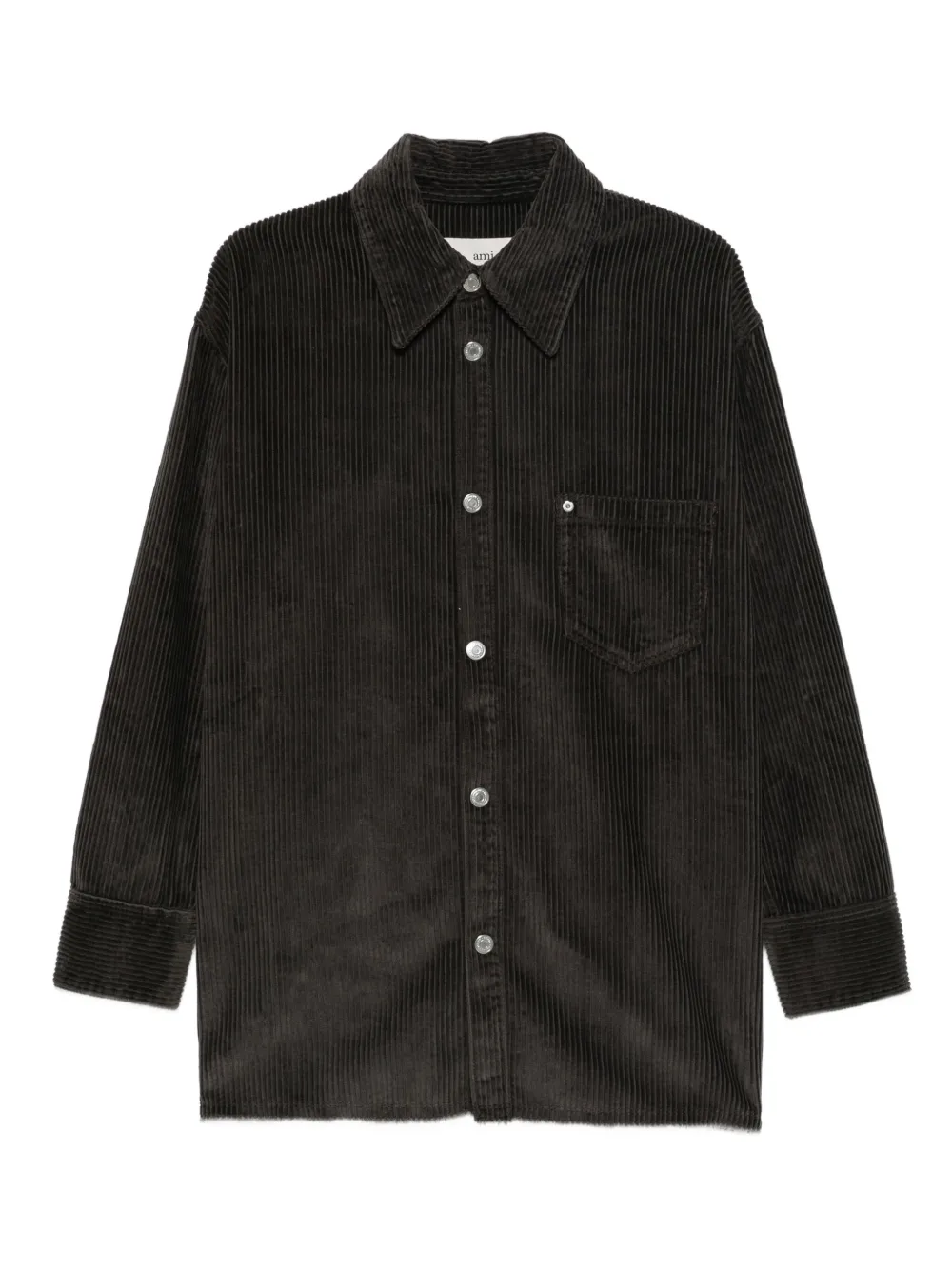 Рубашка с боковым разрезом Ami Paris, серый
Рубашка с боковым разрезом Ami Paris, серый