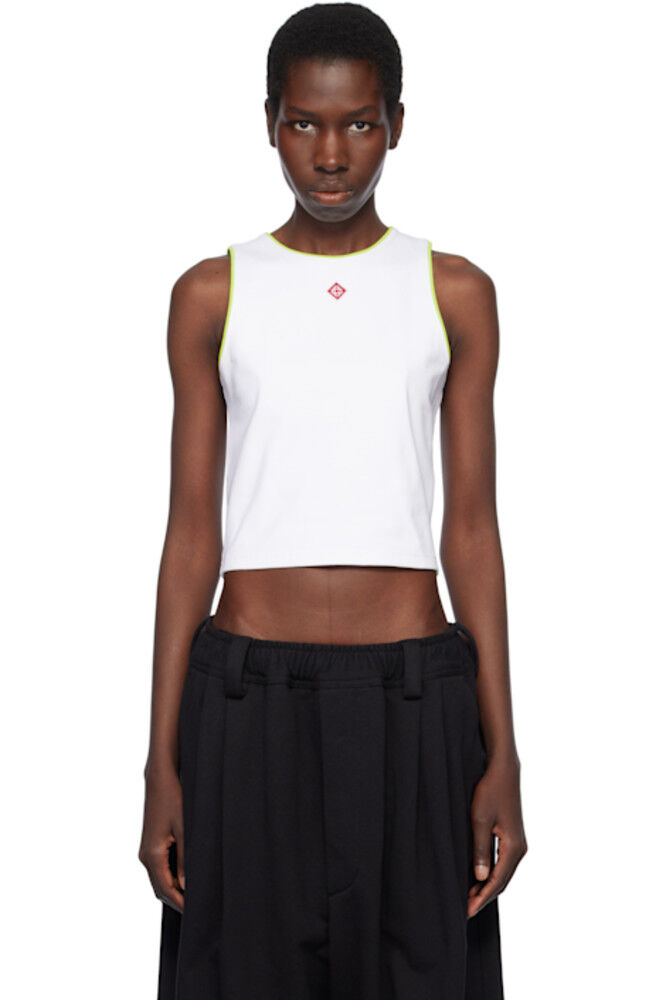 Белая майка с логотипом Diamond Casablanca
Белая майка с логотипом Diamond Casablanca