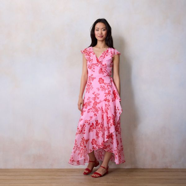 Миниатюрное макси-платье с рюшами и запахом Lc Lauren Conrad, цвет pink libby blooms
Миниатюрное макси-платье с рюшами и запахом Lc Lauren Conrad, цвет pink libby blooms