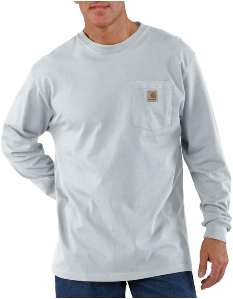 Футболка Carhartt с длинным рукавом и карманом, свободного кроя, из плотной ткани, Ash
Футболка Carhartt с длинным рукавом и карманом, свободного кроя, из плотной ткани, Ash
