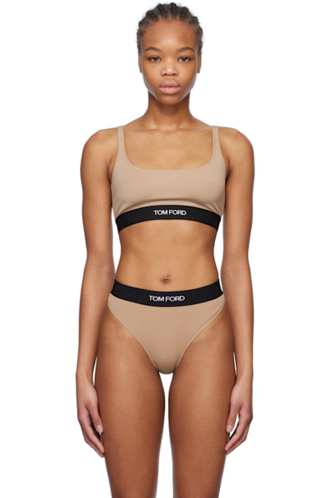 Бюстгальтер-бюстгальтер из бежевого модала Signature TOM FORD 
Бюстгальтер-бюстгальтер из бежевого модала Signature TOM FORD