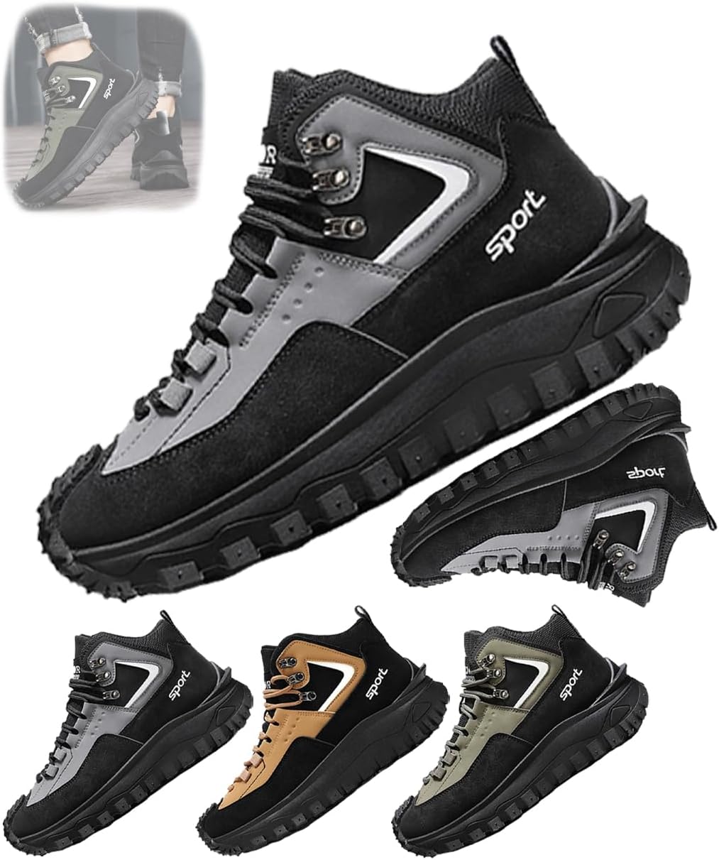 Мужские ботинки ортопедические, с противоскользящей подошвой, ударопрочные, с широкой носочной частью и поддержкой свода стопы, защитные походные туфли, модные кроссовки, спортивные, удобные, повседневные Generic, серый
Мужские ботинки ортопедические, с противоскользящей подошвой, ударопрочные, с широкой носочной частью и поддержкой свода стопы, защитные походные туфли, модные кроссовки, спортивные, удобные, повседневные Generic, серый