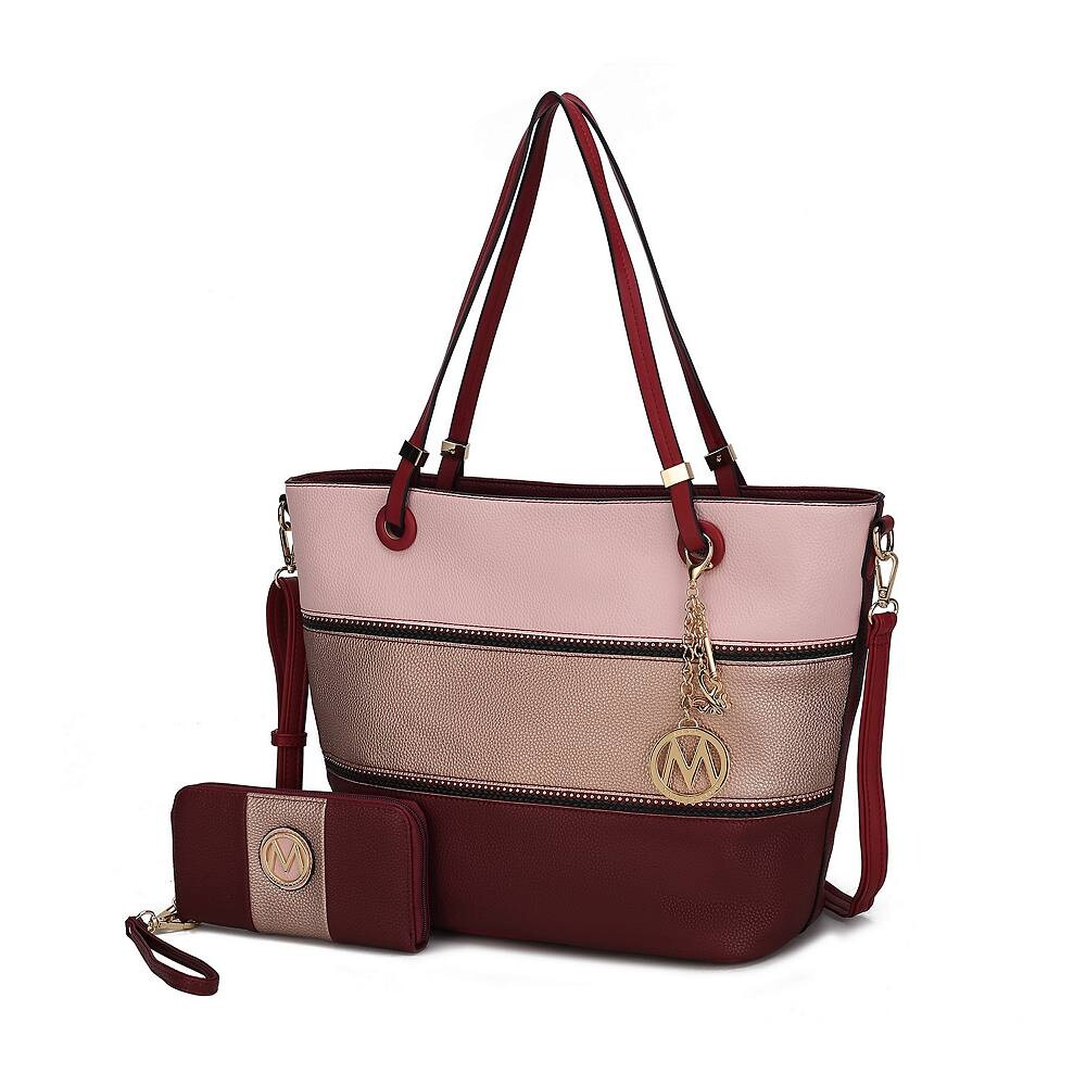 Женская большая сумка в стиле колор-блок Mkf Collection Vallie от Mia K. с подходящим кошельком, 2 предмета MKF Collection, цвет Pink Rose Gold
Женская большая сумка в стиле колор-блок Mkf Collection Vallie от Mia K. с подходящим кошельком, 2 предмета MKF Collection, цвет Pink Rose Gold