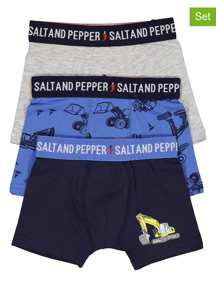 Боксеры Salt and Pepper, синий/серый 
Боксеры Salt and Pepper, синий/серый